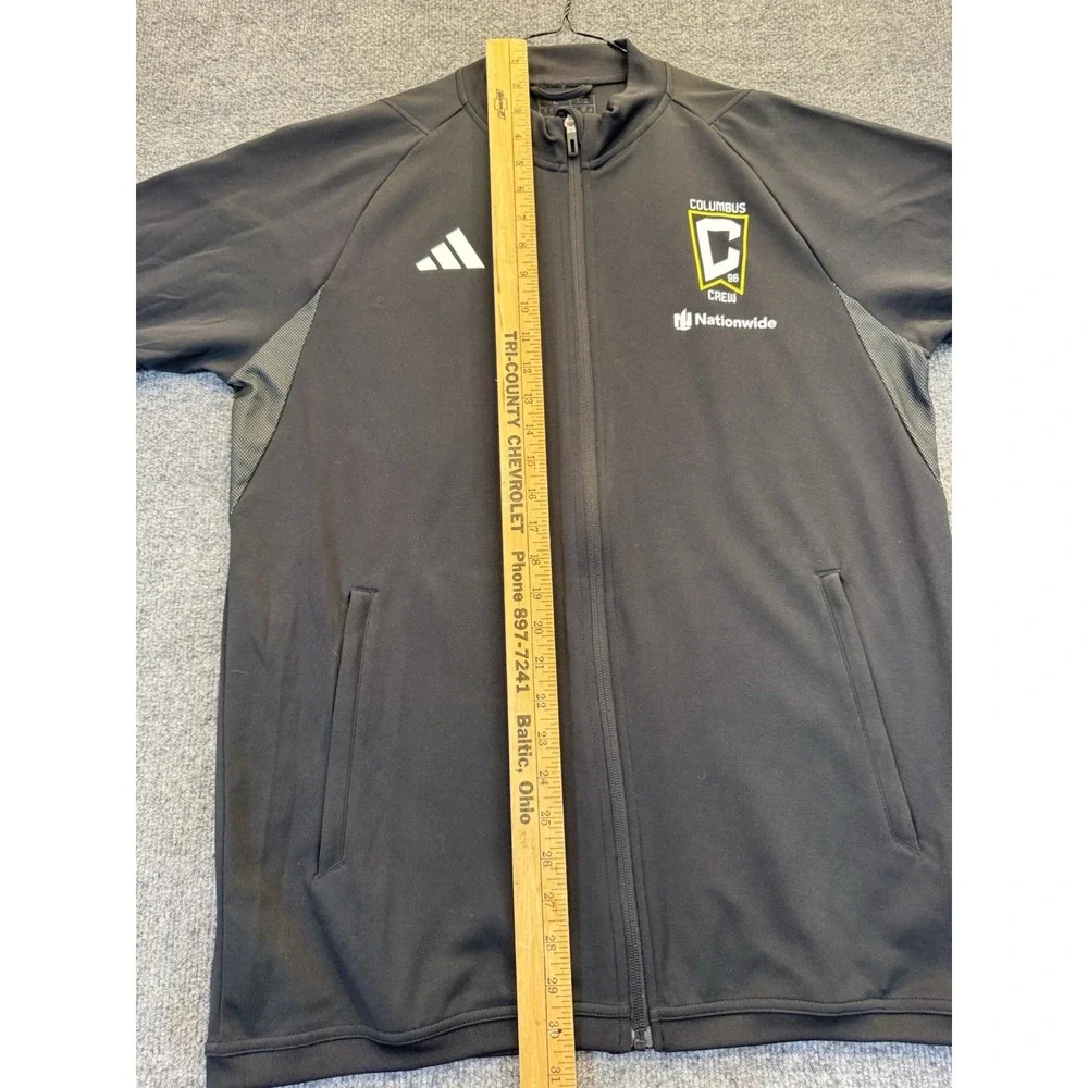 Adidas Columbus Crew MLS AEROREADY Full Zip Track Jacket Black Men's L